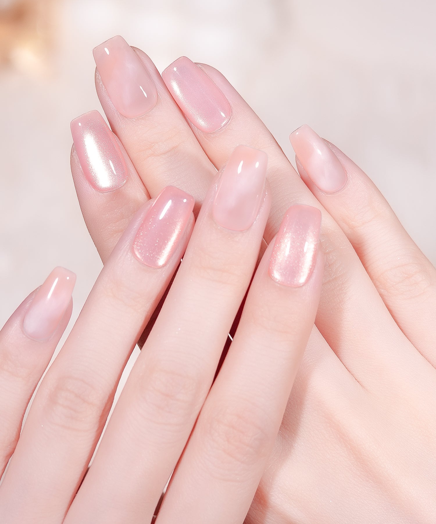 一部当日発送】水光ネイルピンクアイボリーマグネットニュアンス