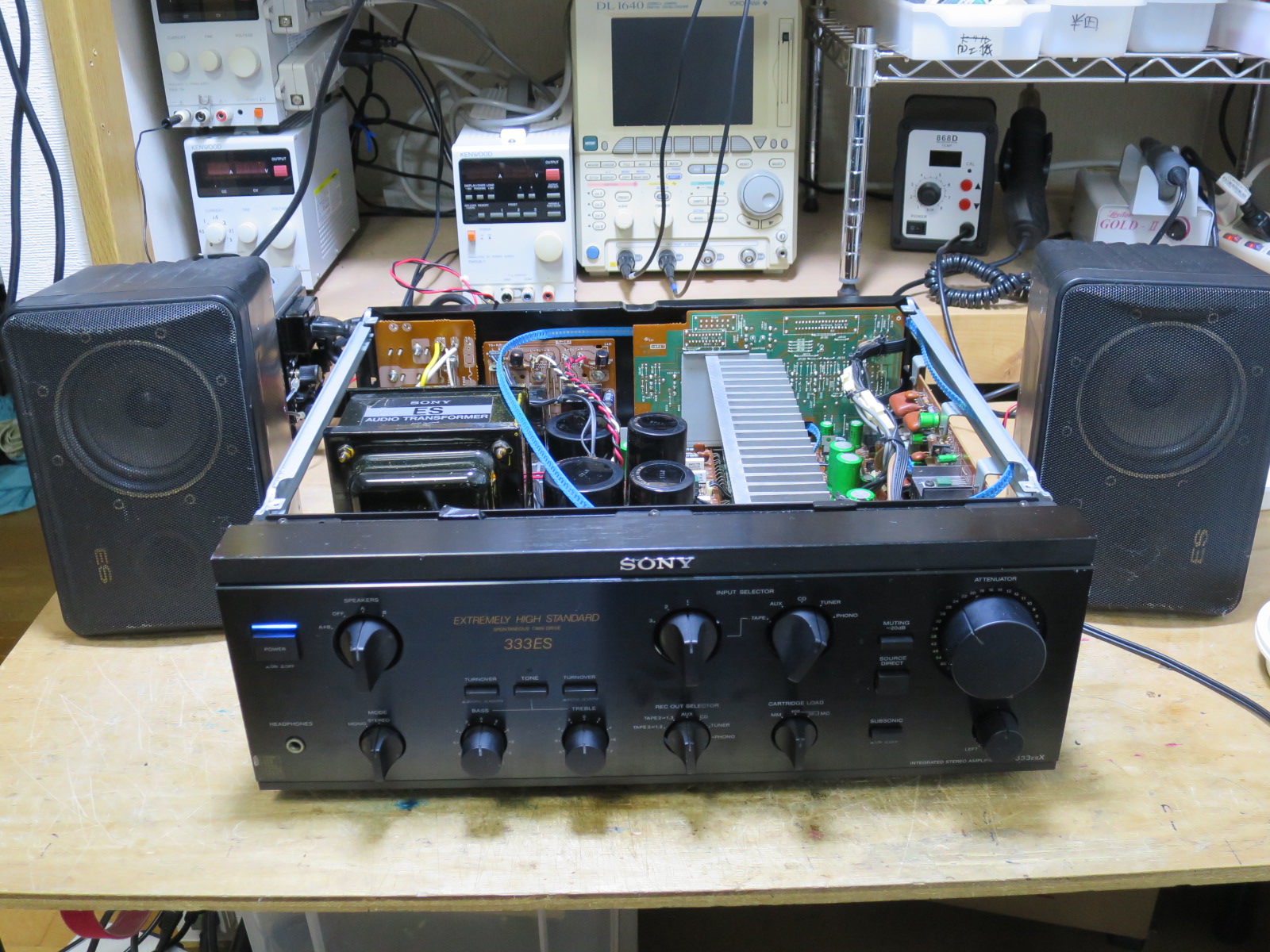 昭和60年代のアンプ修理 SONY TA-F333ESX 11台目: アナログ技術の研究