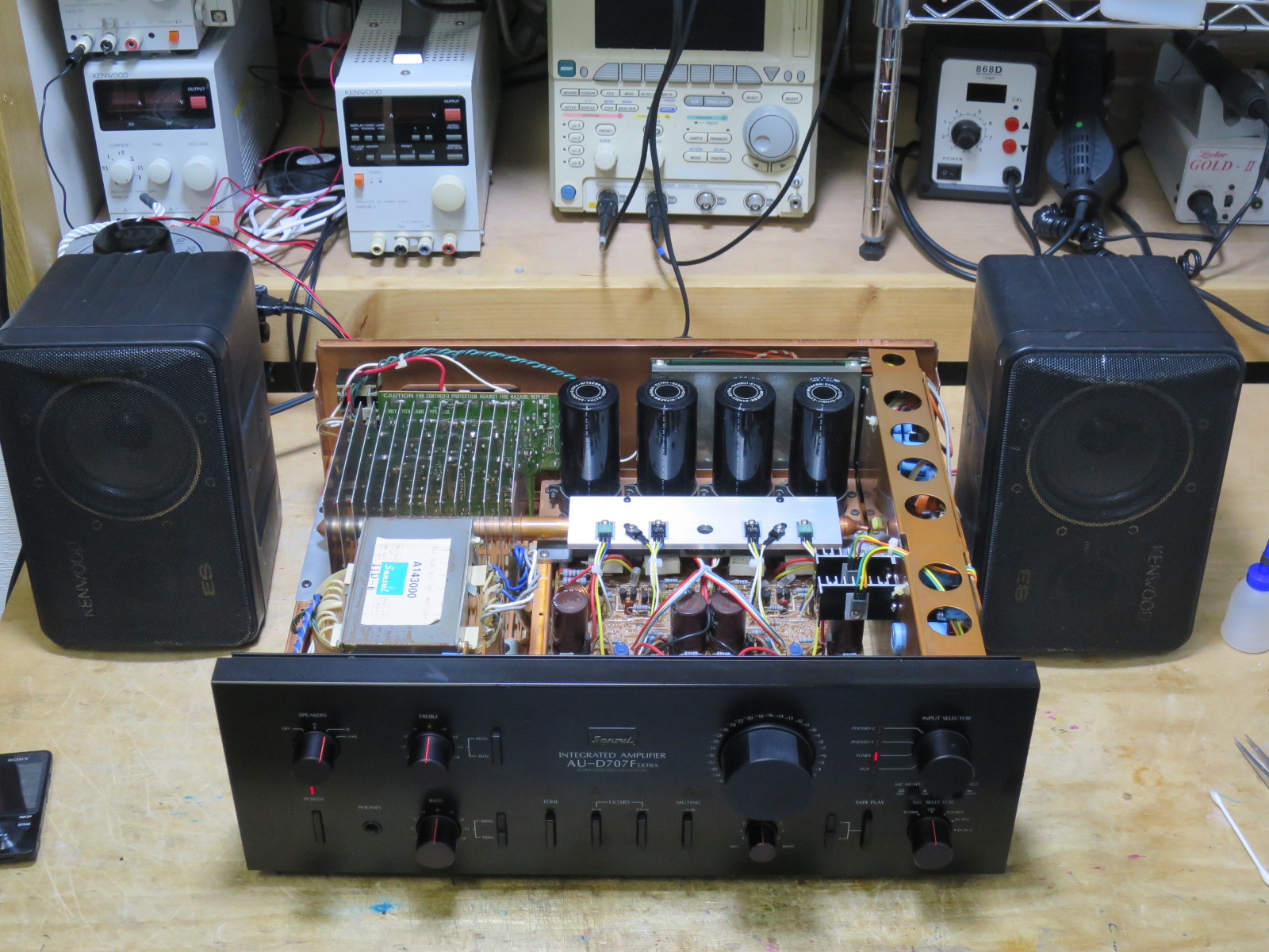 昭和50年代のアンプ SANSUI AU-D707F Extra 13台目: アナログ技術の研究