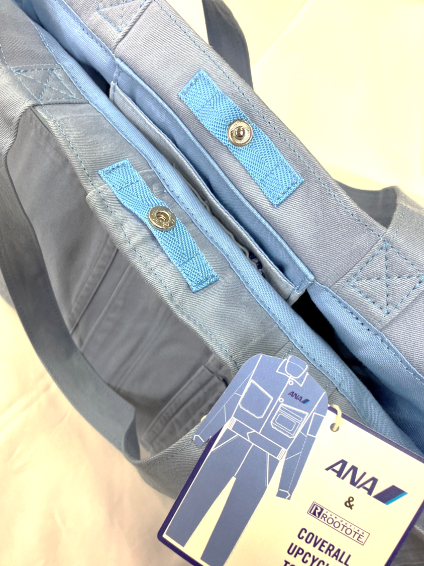 ANA整備士の作業着から作ったトートバッグ（小）: トップページ（ANA