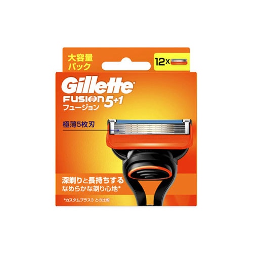 P&G ジレット フュージョン マニュアル 替刃 (4個) 髭剃り カミソリ替