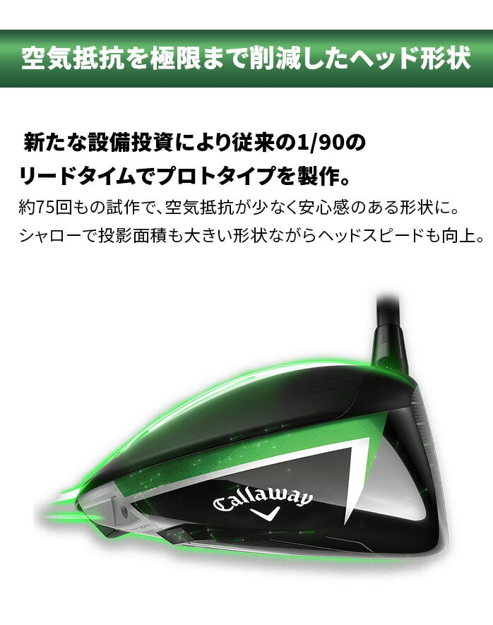 キャロウェイ ELYTE エリート ドライバー 10.5°9° VENTUS GREEN 50 for