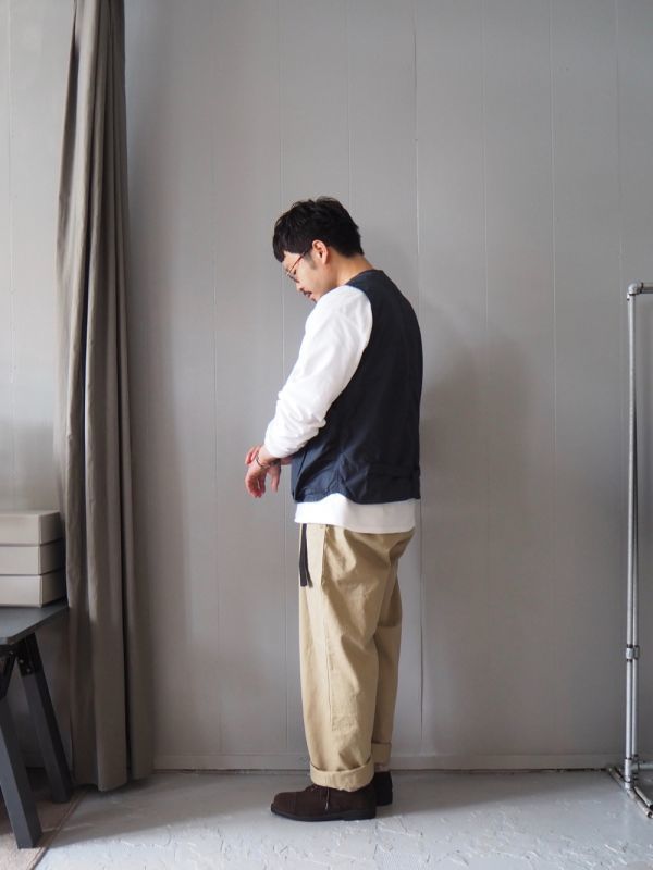 allinone(オールインワン) BAGGAROO vest VENTILE COTTON ネイビー
