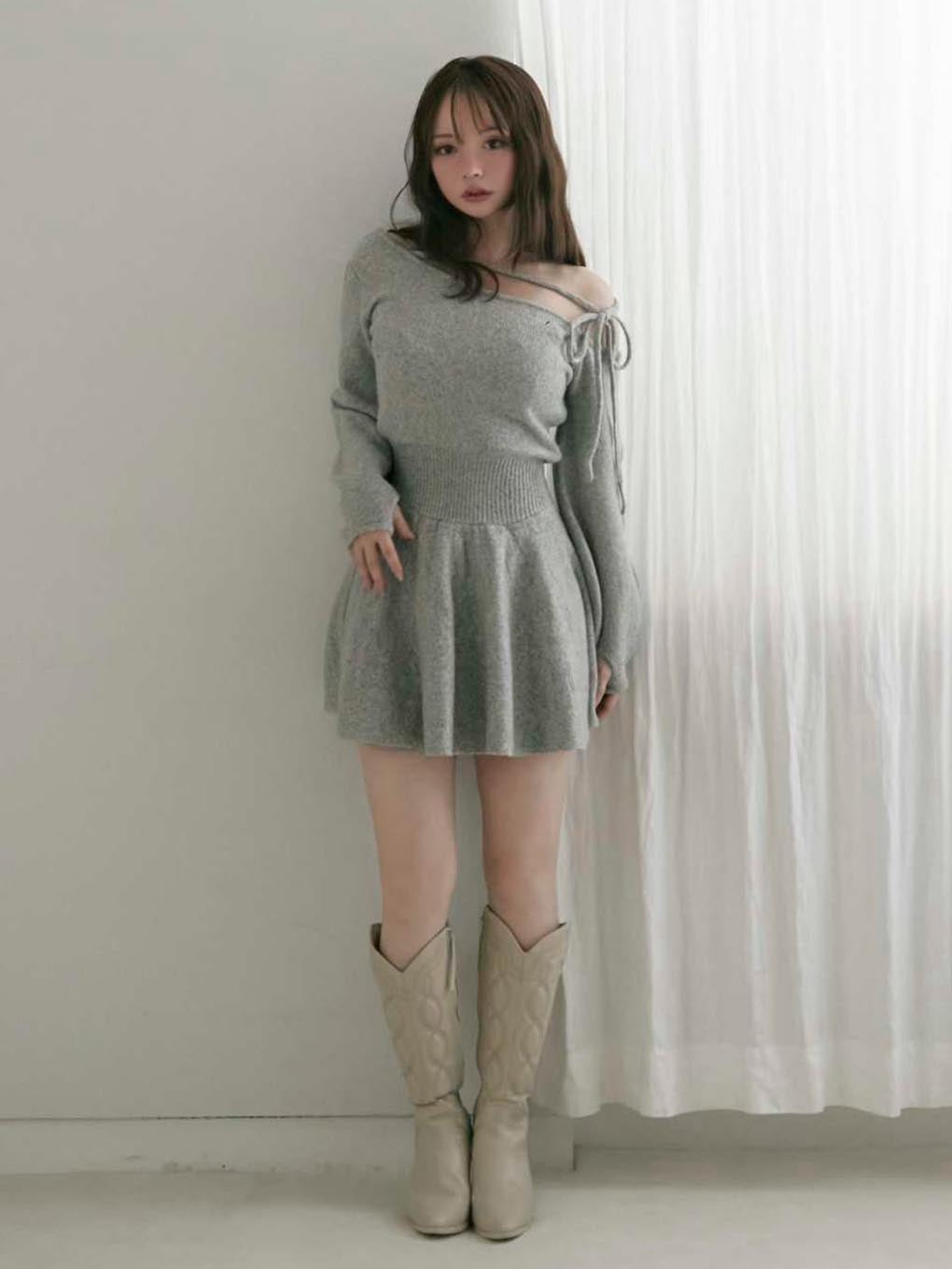 ANDMARY】Rhoda flare mini dress