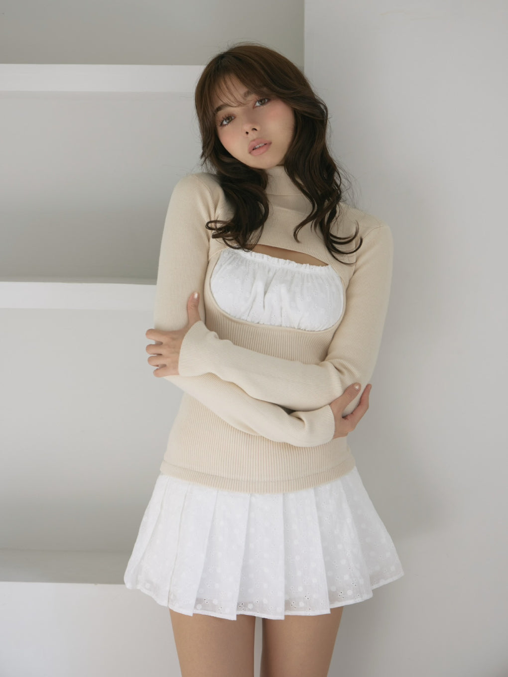 ANDMARY】Poppy lace set dress