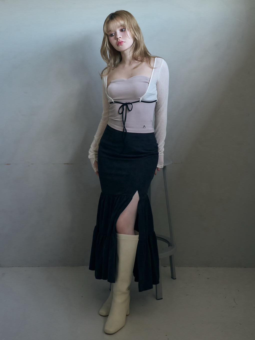 ANDMARY】Lona ribbon tops