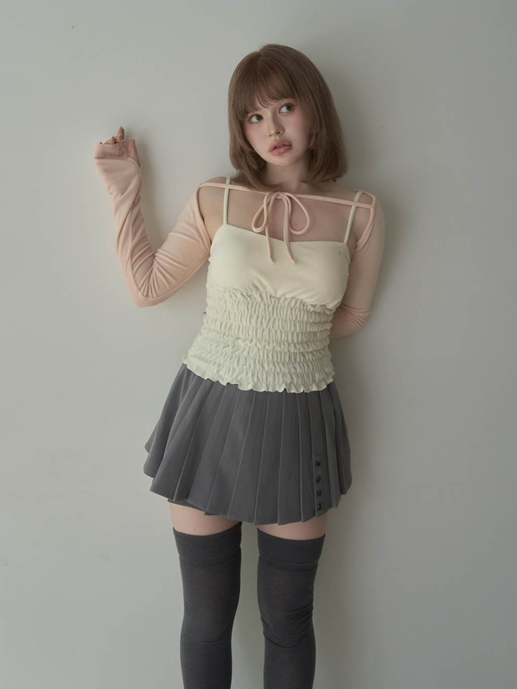ANDMARY】Mei shirring tops