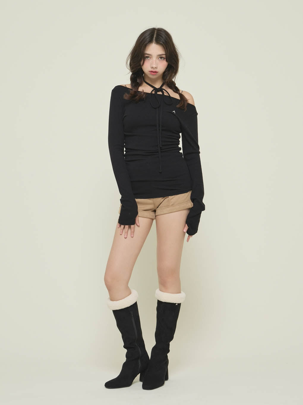 ANDMARY】Sophy boa boots