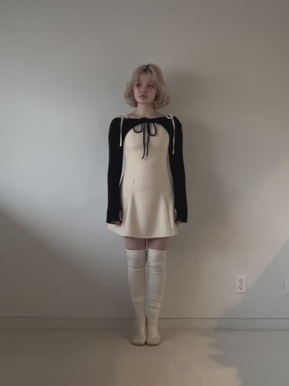 Lamia knit set mini dress