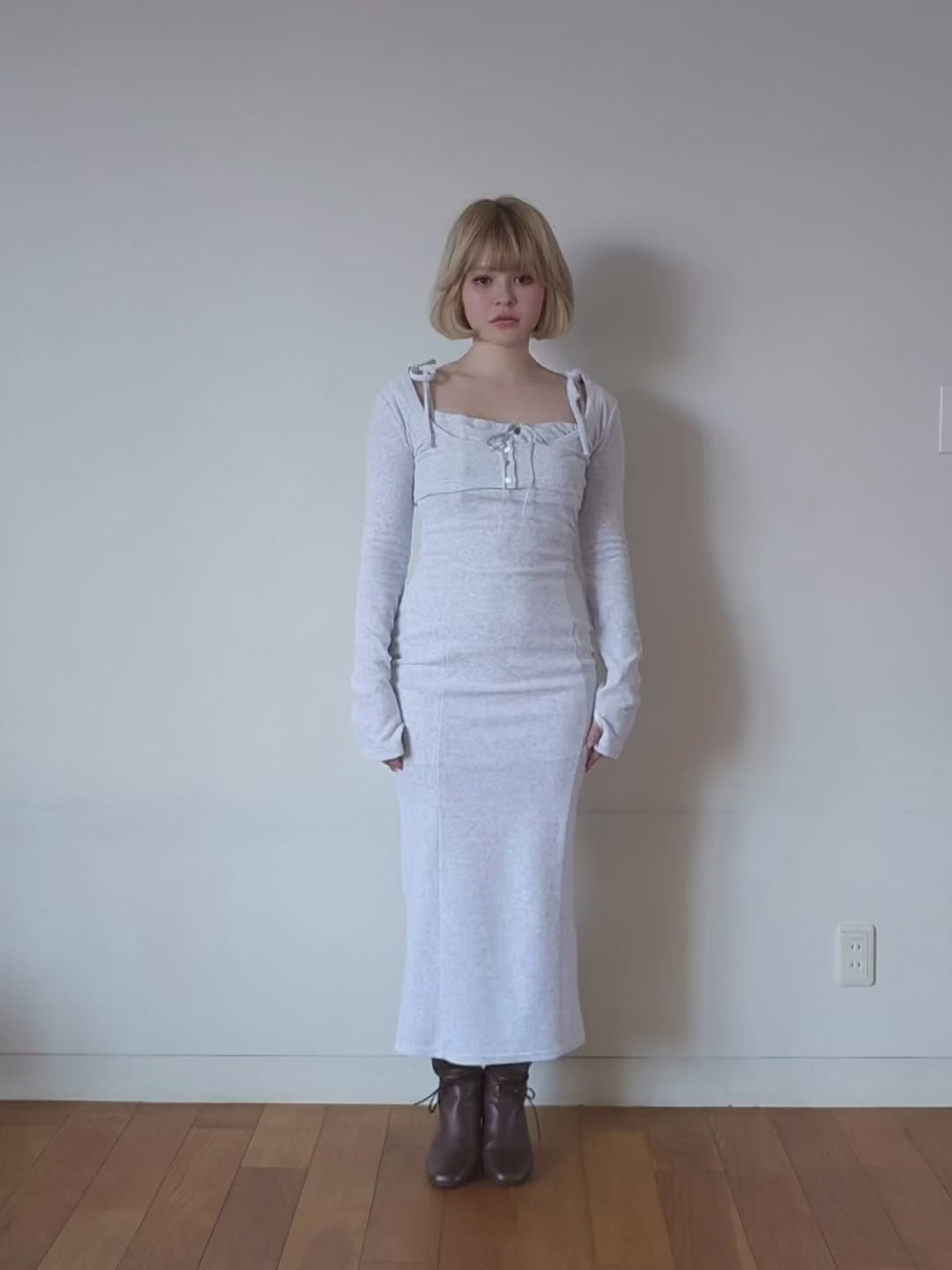 Roy velour set long dress