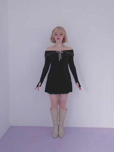 ANDMARY】Betty frill mini dress