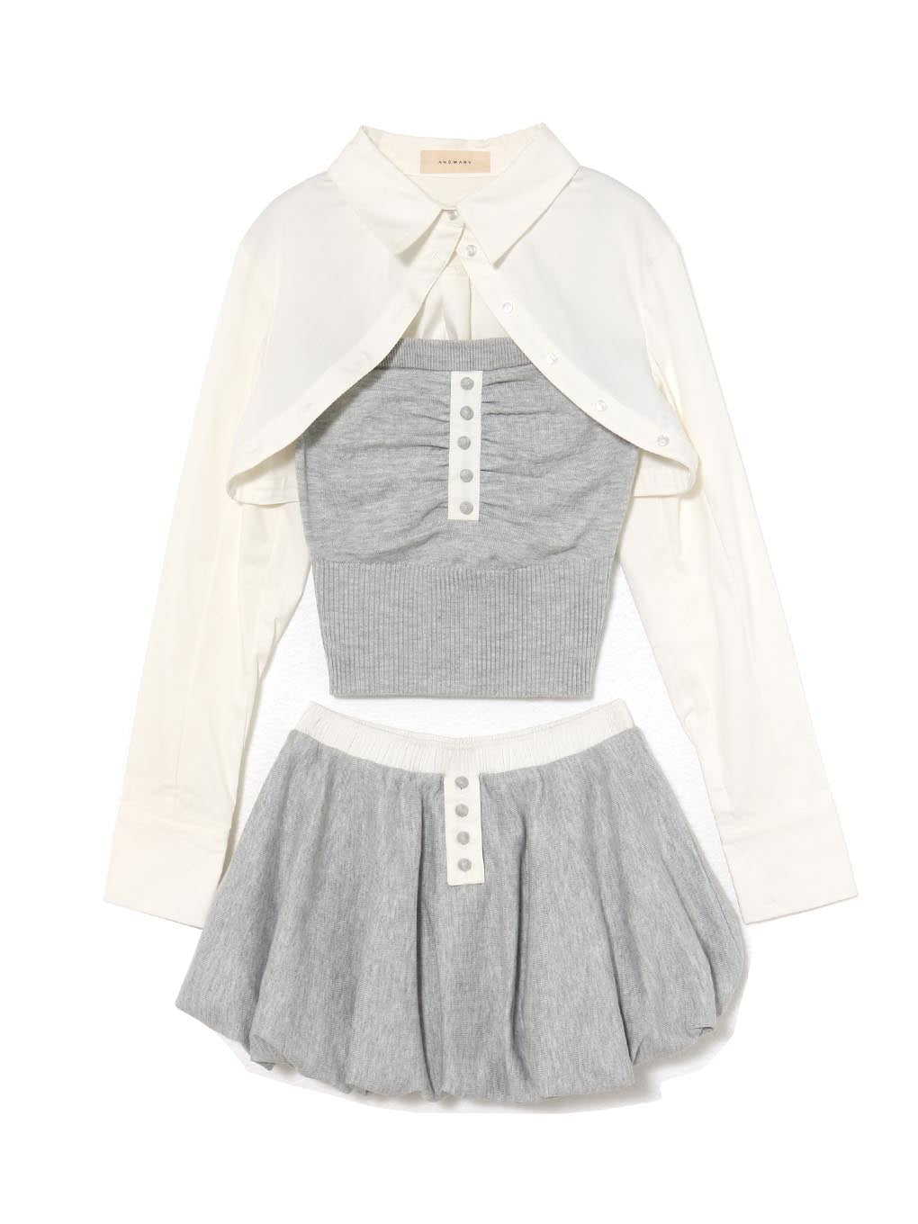 ANDMARY】Myra shirt set up