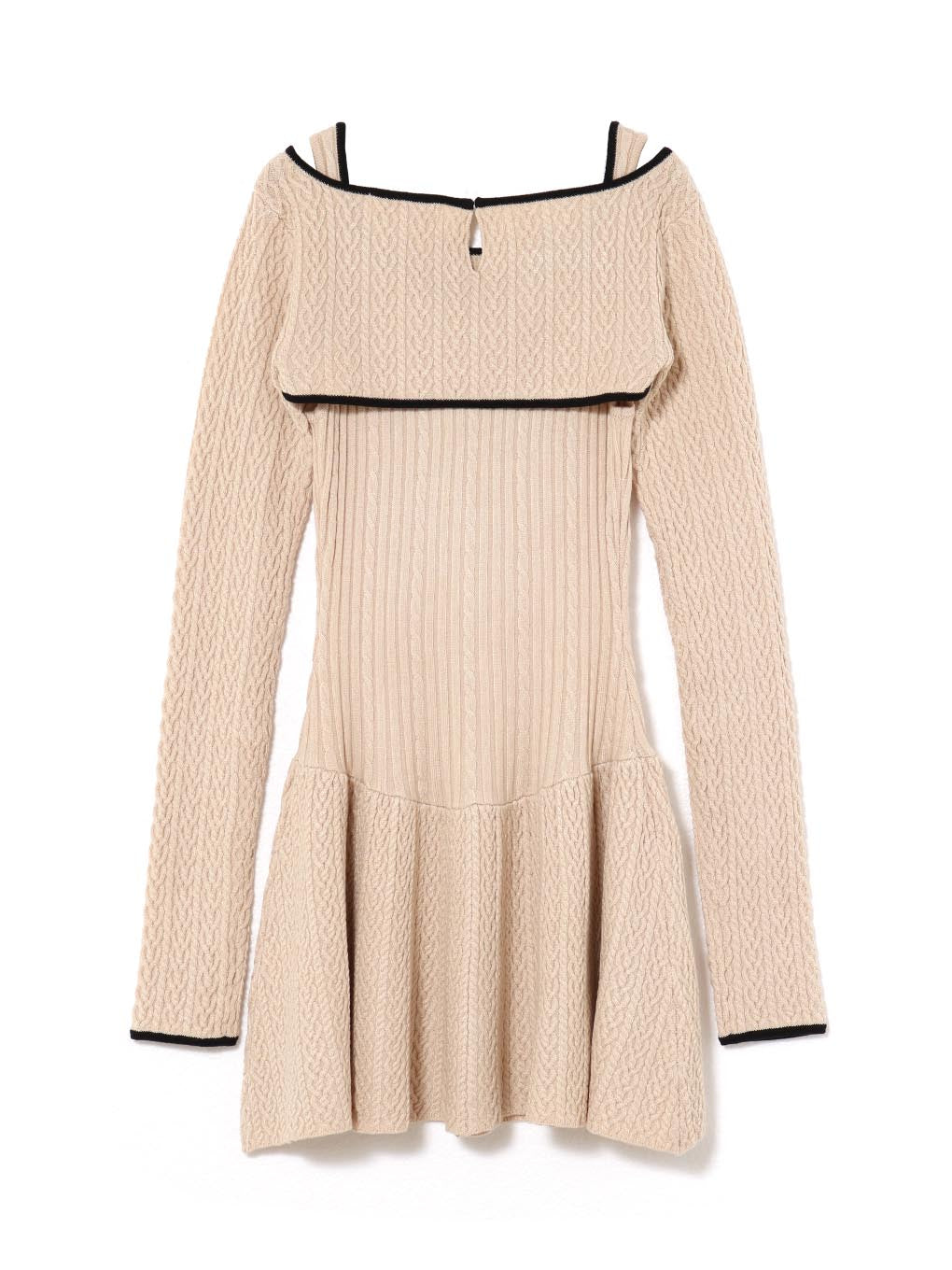 Nana cable flare mini dress