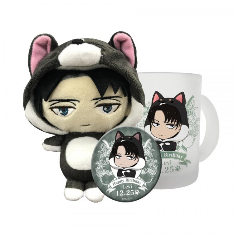 あにまるっこぬいぐるみマスコット／リヴァイ誕生日セット／進撃の巨人