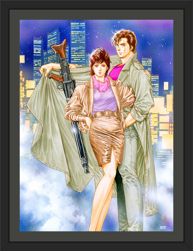 シティーハンター」連載40周年に向けた原画展「北条司展」直筆サイン