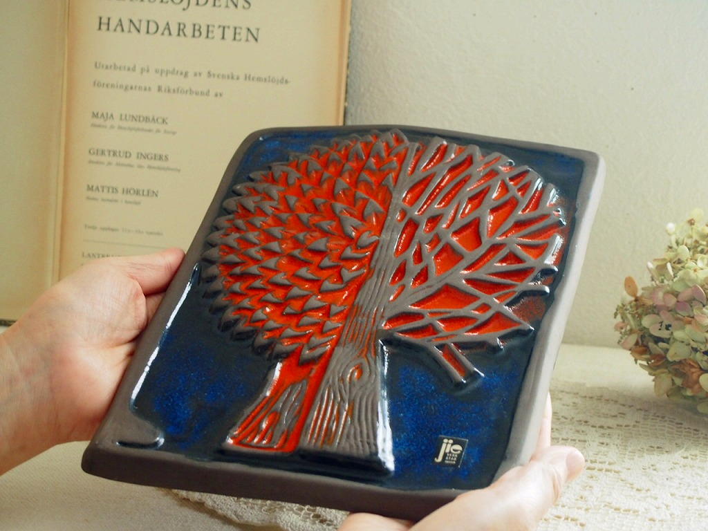 北欧ヴィンテージ Jie gantofta 陶板の壁掛け - a n t e n n a