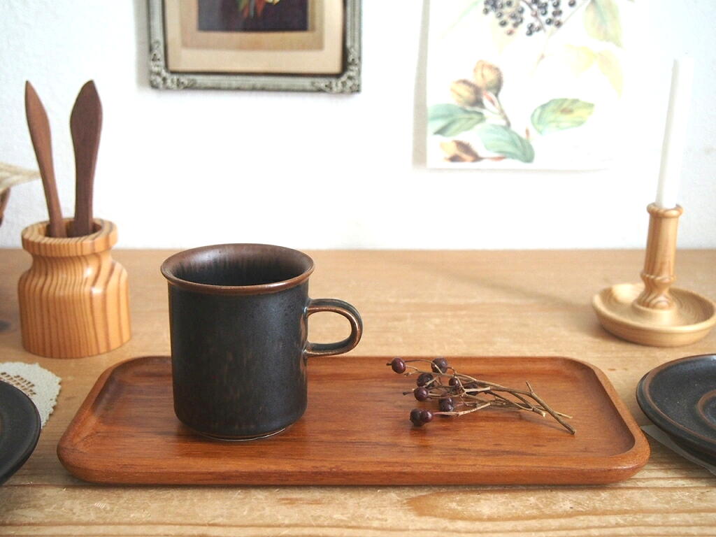 北欧ヴィンテージ雑貨 KARL HOLMBERG チークトレイ - a n t e n n a