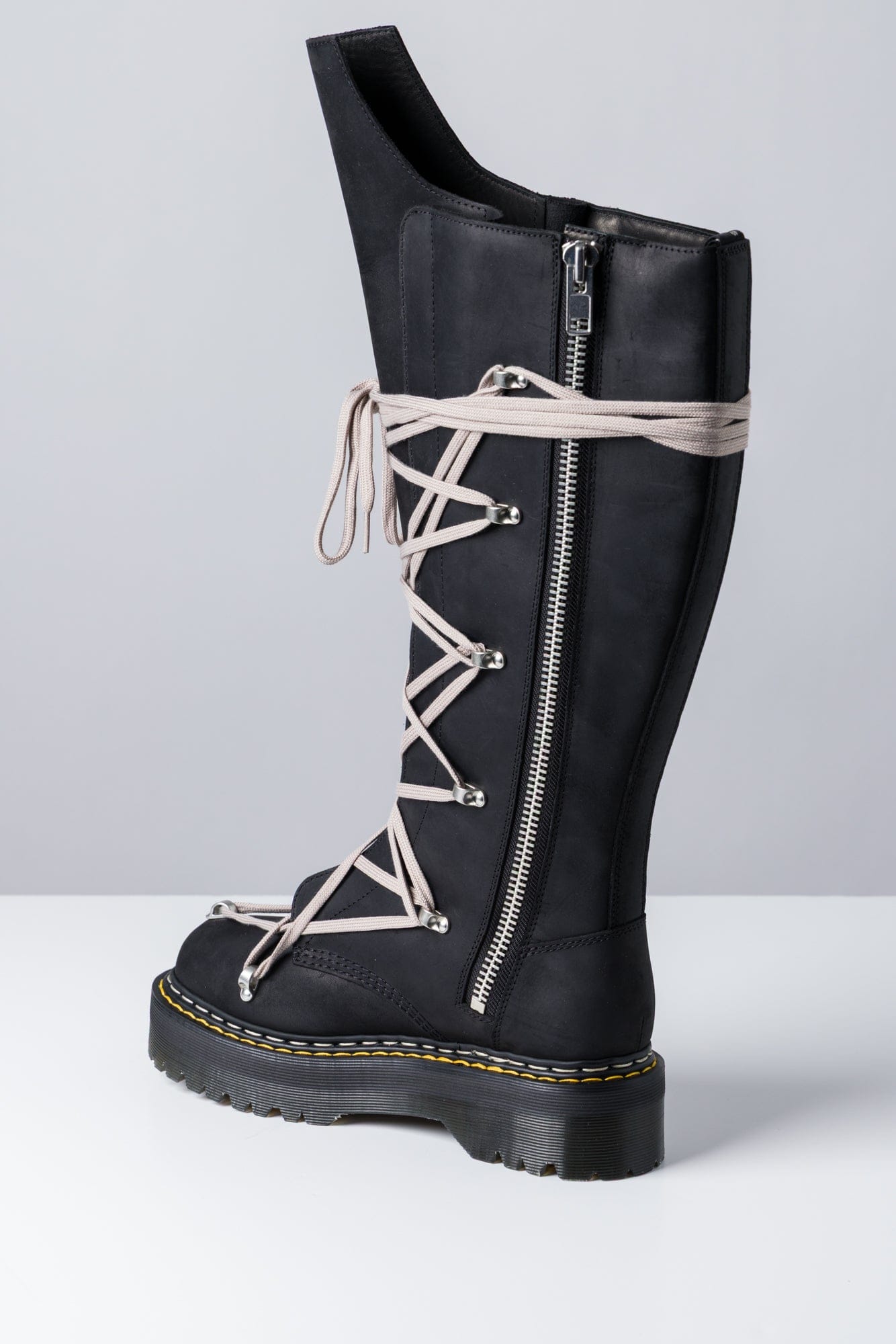 Rick Owens Dr Martens 1B60 Quad Sole Pentalace Boot – Antidote