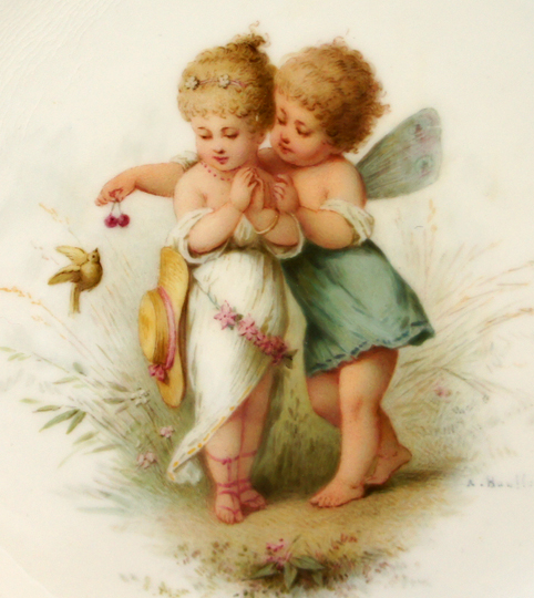 ミントン「天使文装飾絵皿」《アンティックかとう》