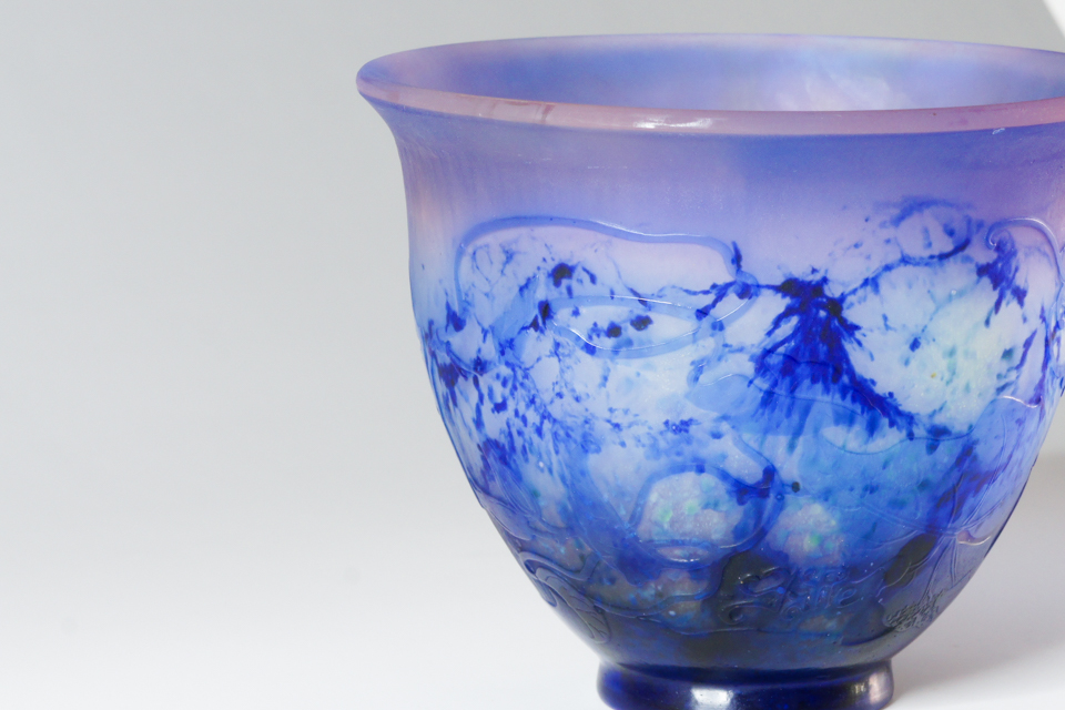 エミール・ガレ「朝顔文鉢」《アンティックかとう》