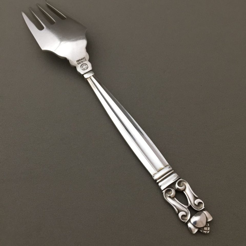 ジョージ・ジェンセン「“Acorn” サラダフォーク 長さ16.7cm