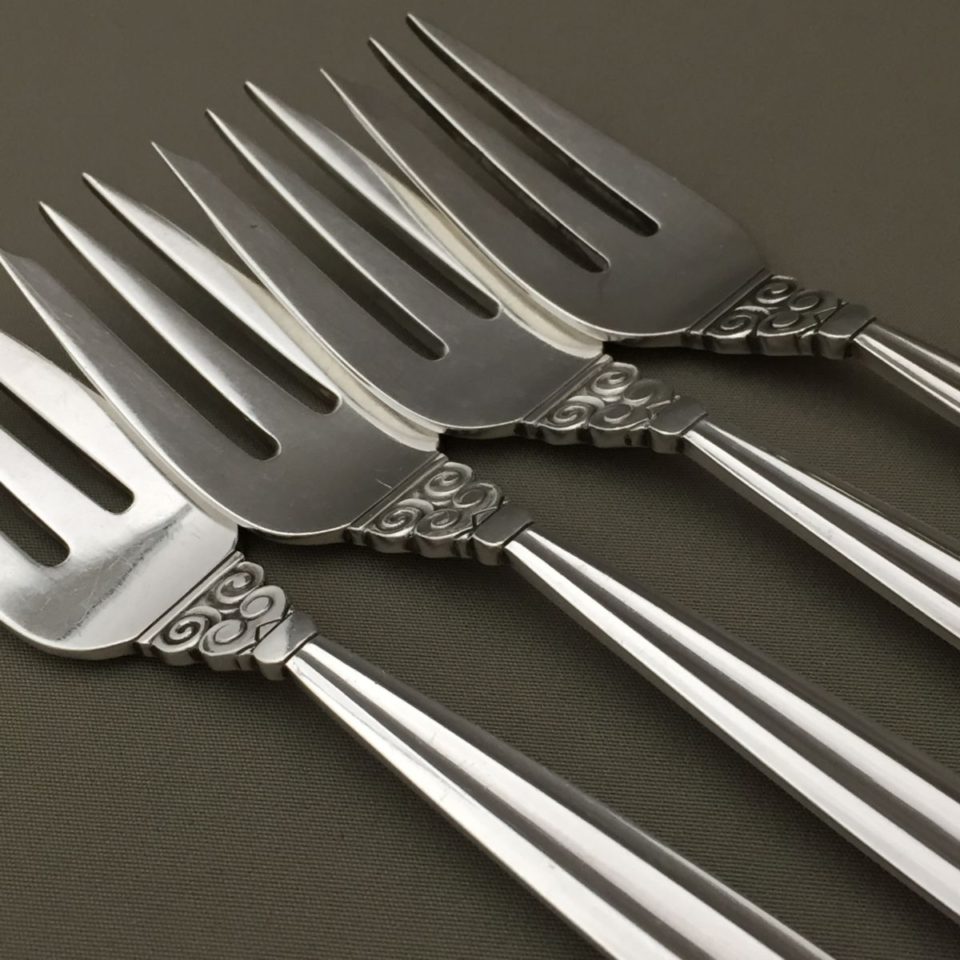 ジョージ・ジェンセン「“Acorn” ケーキフォーク 長さ14.3cm