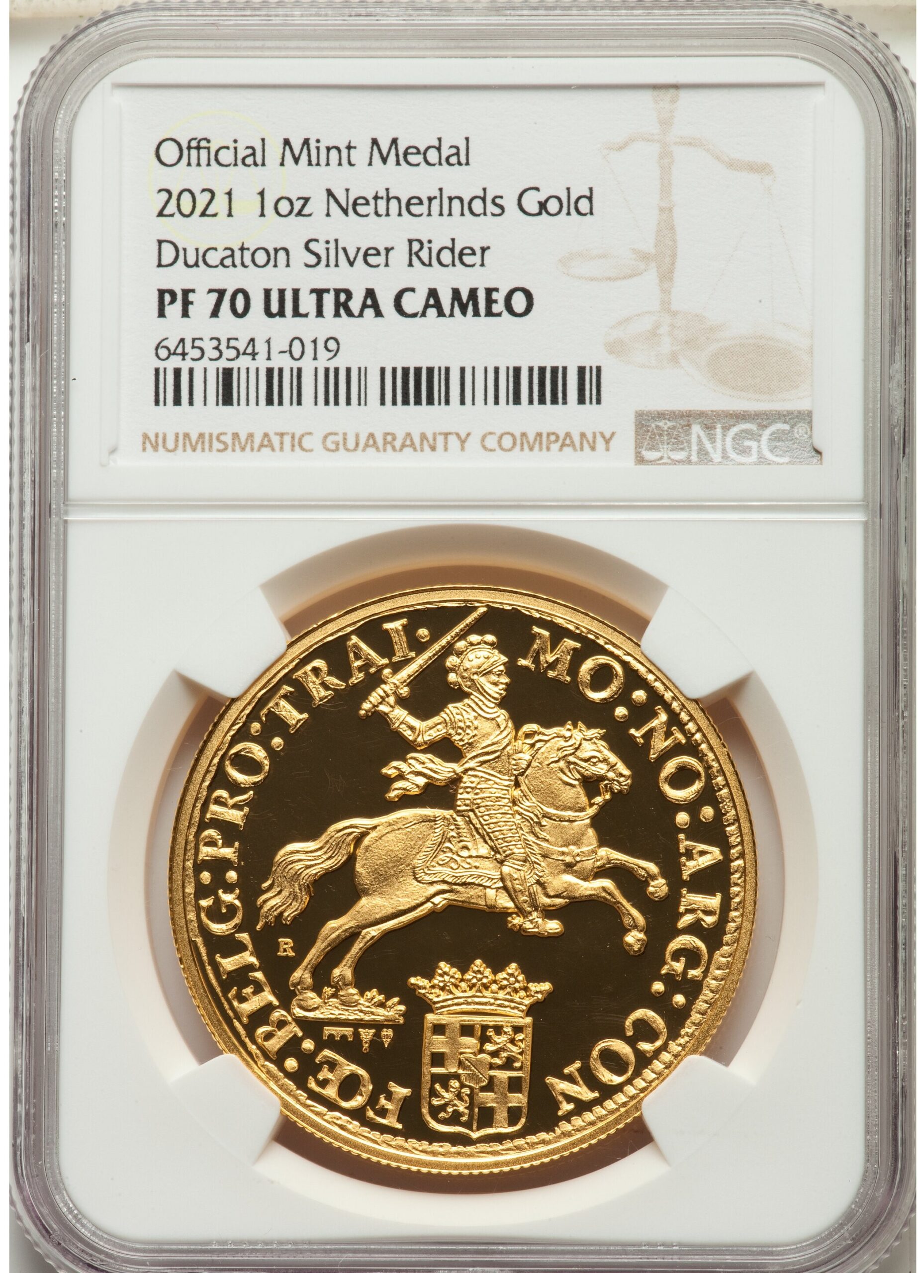 有望モダン】2021オランダ馬上の騎士シルバーライダーリストライク金貨