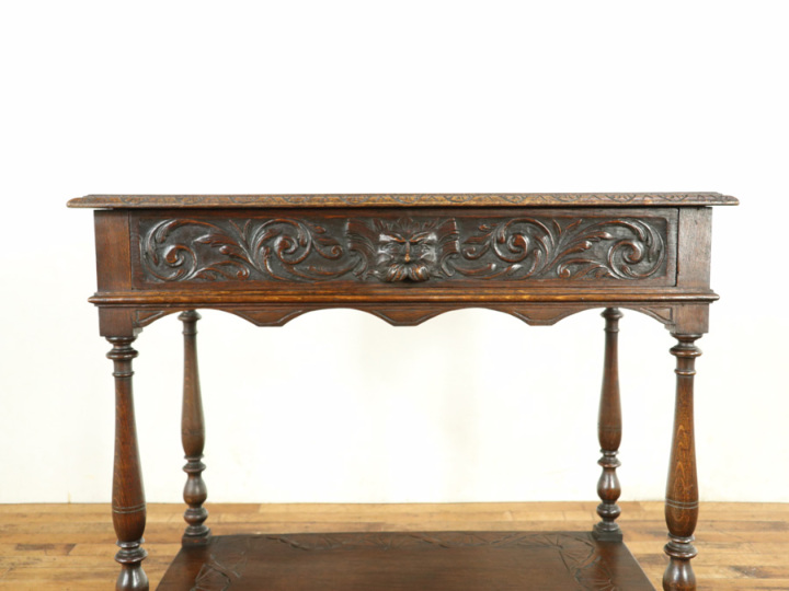 引き出し付きタイプ イギリス アンティーク家具 サイドテーブル 59192