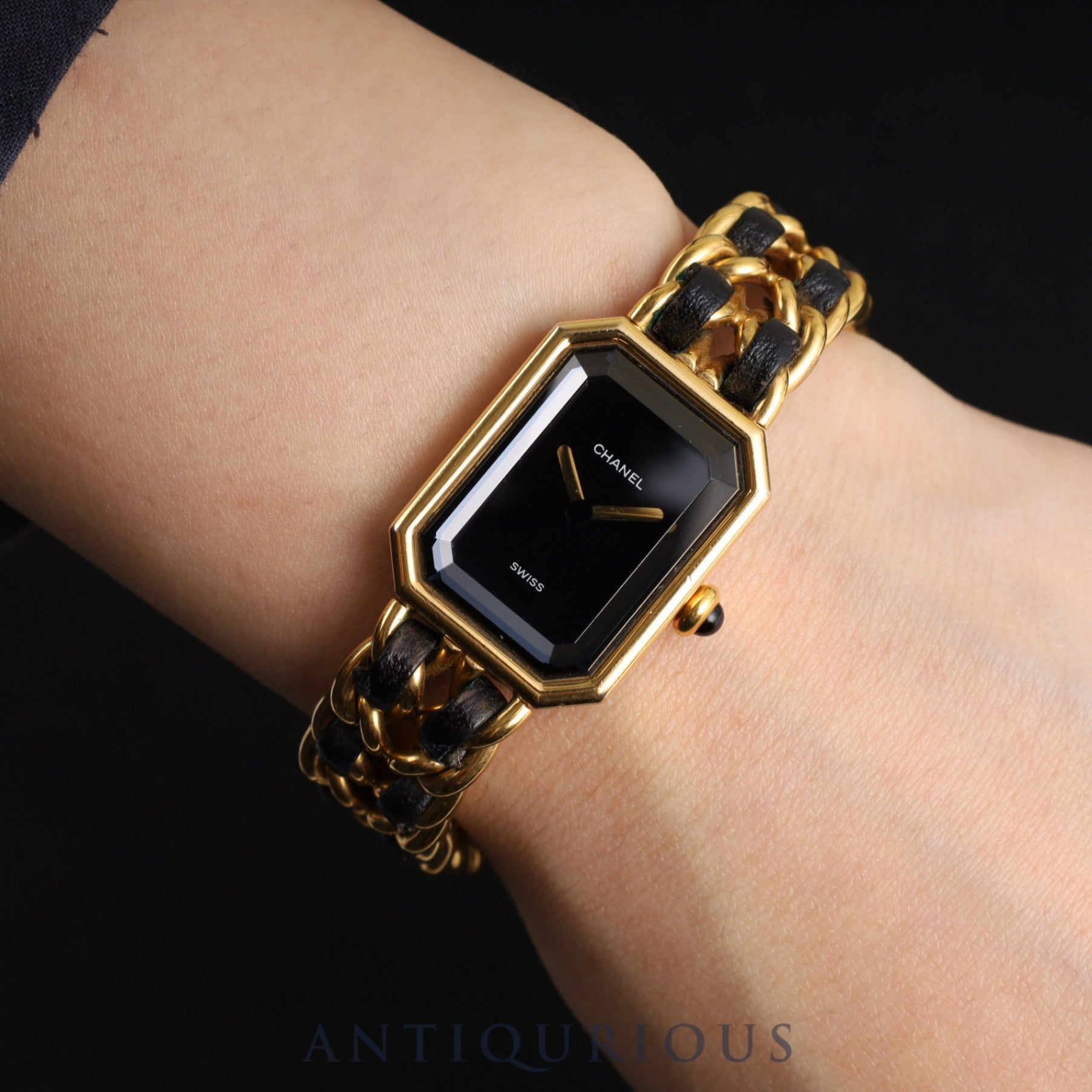 シャネル プルミエール L H0001 クォーツ Cal.976.001 GP GP/革