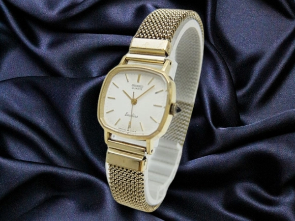 JA-2812| セイコー エクセリーヌ 1421-5450 10K/SS スクエア