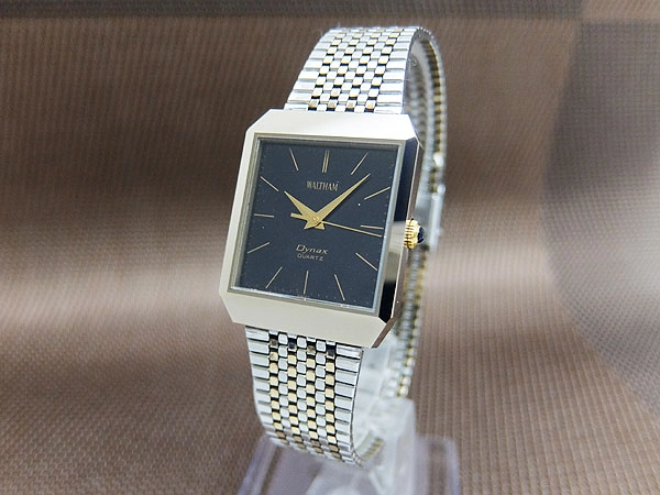 HA-7302| ウォルサム ダイナックス SS スクエア ブラックダイヤル