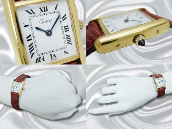 HB-0143| カルティエ プレマストタンク SM Ref.1 Cal.78-1 金張り