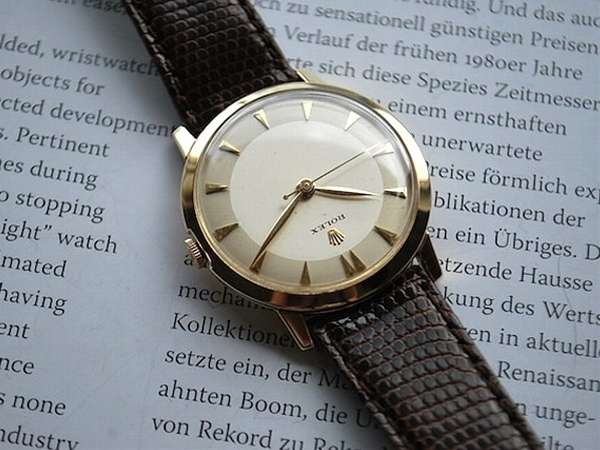 ロレックス 14金無垢 1959年 BOX付 希少 ニアミント メンズ | アン