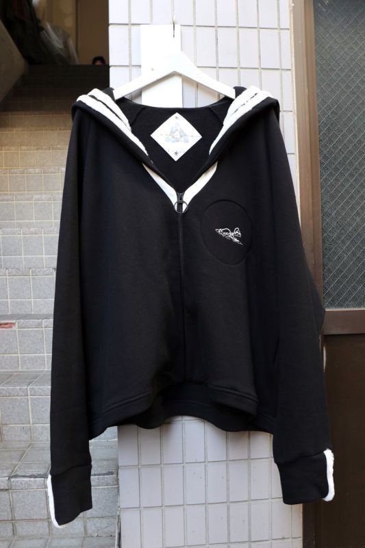 BALMUNG バルムング】セーラースウェットブルゾン 黒