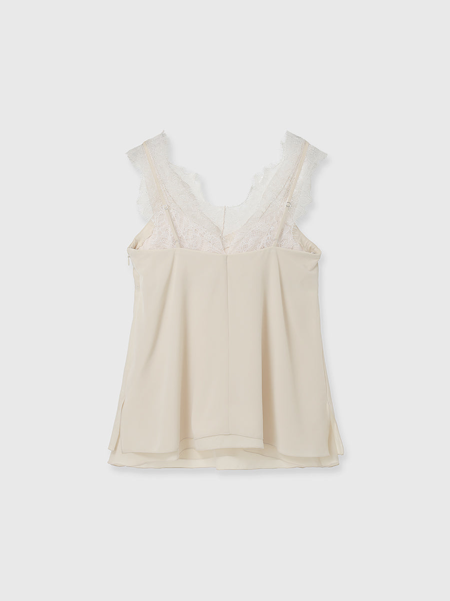 レーストリムカップインキャミソール