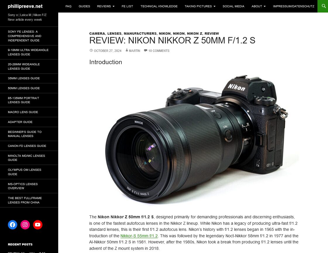 NIKKOR Z 50mm f/1.2 S は逆光とレンズサイズ以外が完璧 - とるなら