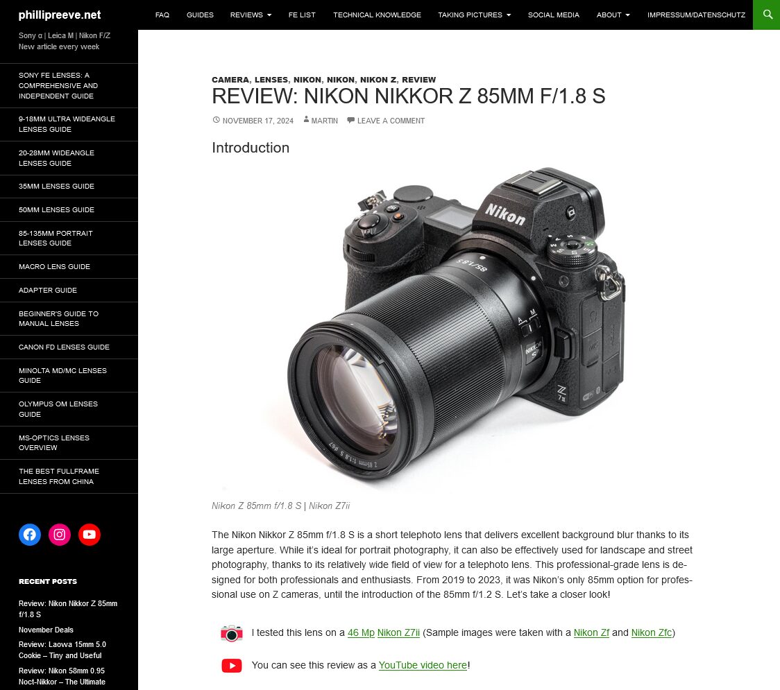 NIKKOR Z 85mm f/1.8 S 高価だが最高の選択肢 - とるなら