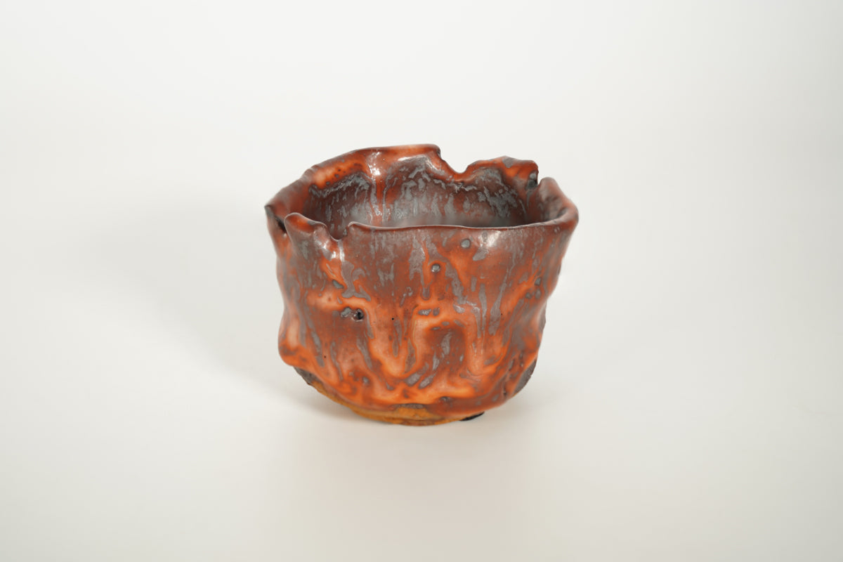 ぐい呑 炎舞志野 山田和 38 炎舞志野 ぐい呑