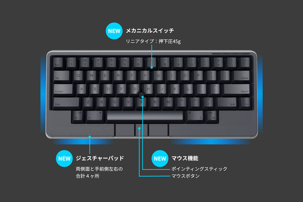 ASCII.jp：ヘビーユーザーに人気のキーボードに「ポチ」がついた