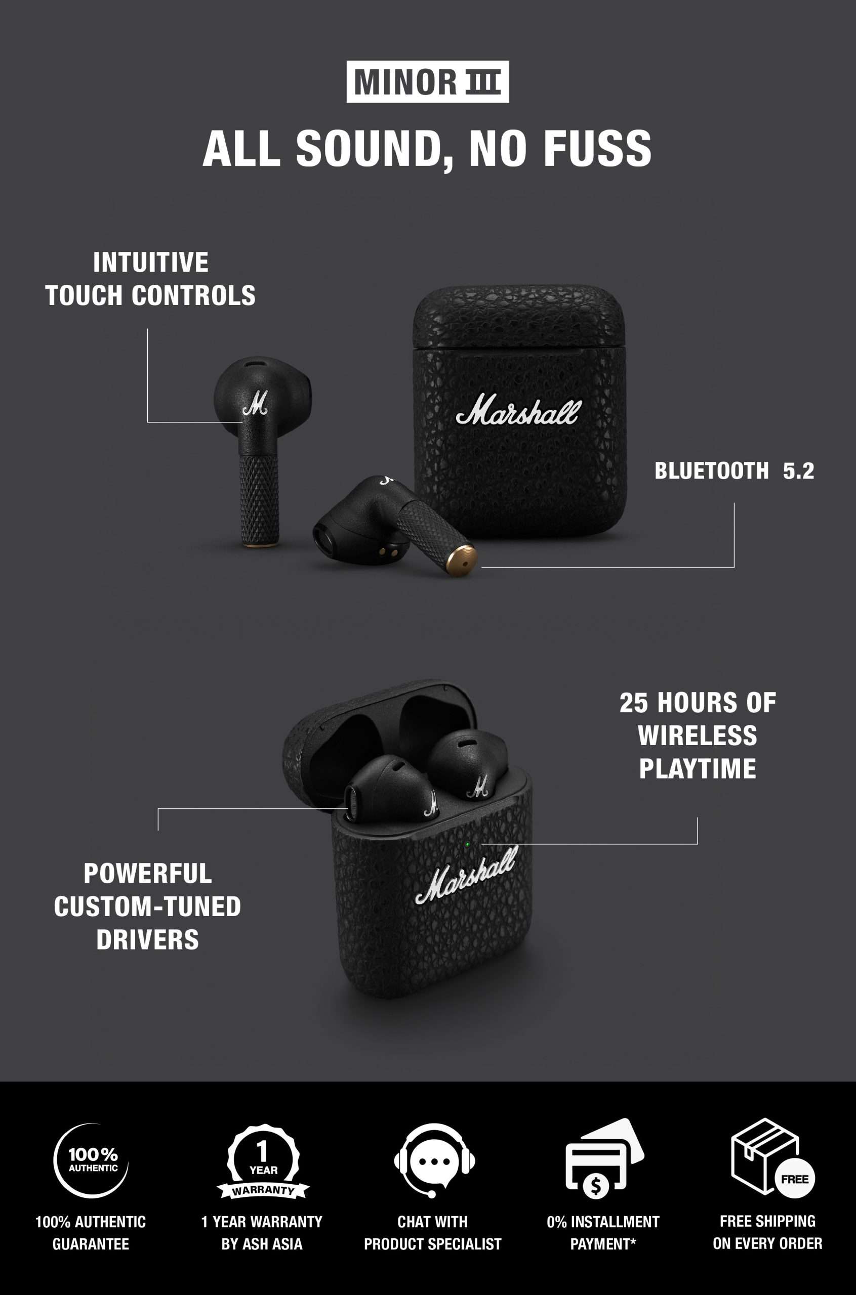 Marshall Minor Ⅲ 未使用 Amazon.co.jp: Marshall Minor III Fully