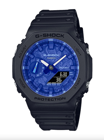 G-SHOCK、ペイズリー柄をあしらった「BLUE PAISLEY」シリーズ