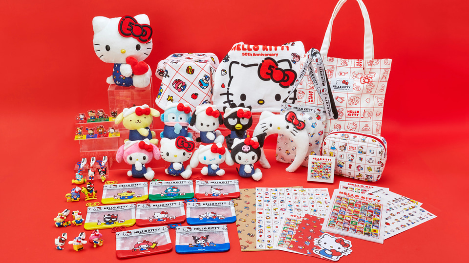 サンリオ、ハローキティ50周年の特別デザインシリーズ発売！ 総勢50