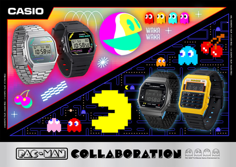 CASIO×「パックマン」のコラボレーションウォッチ4種が12月13日より