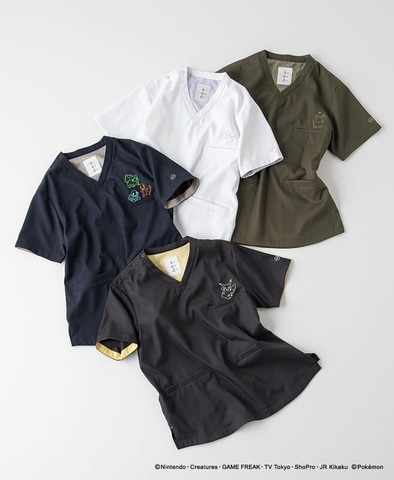 ポケモンをデザインした医療用スクラブ第3弾がクラシコより本日発売