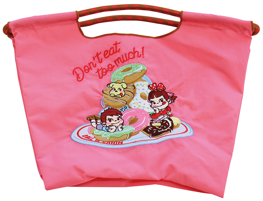 不二家×Ball&Chain「ショッピングバッグ」ピンク/ブラック/ホワイト