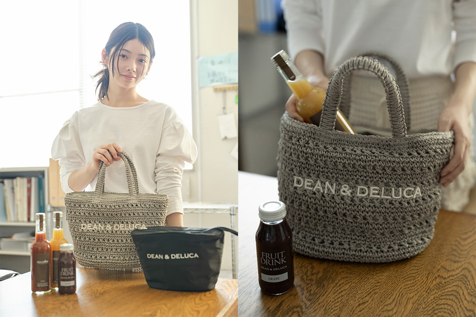 DEAN & DELUCA×BEAMS COUTURE、手編みの「クロッシェバスケットバッグ