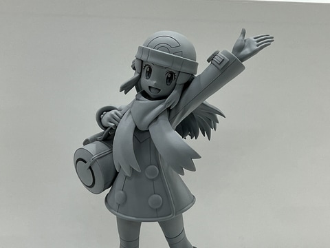 ポケモン」よりフィギュア「ヒカリ with ナエトル」の原型展示