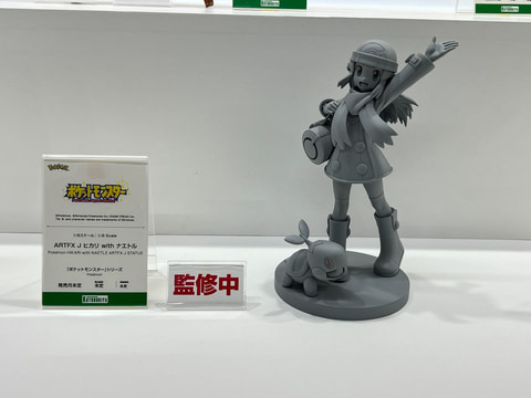 ポケモン」よりフィギュア「ヒカリ with ナエトル」の原型展示