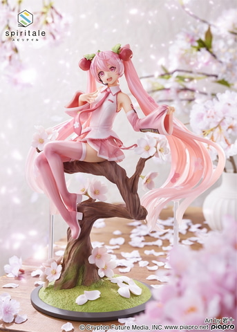 華やかで鮮やかな桜ミクがフィギュア化！ 「桜ミク ～桜妖精ver.～ 1/7