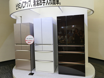三菱電機、省エネNo.1を達成した容量517Lの冷蔵庫「置けるスマート大